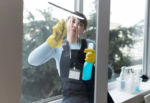 Nettoyage de vitres intérieures et extérieures à la Longeville